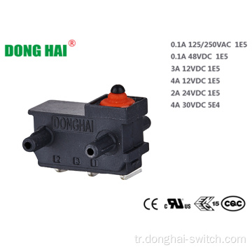 Sol taraf PCB terminalleri IP67 Mikro Anahtar